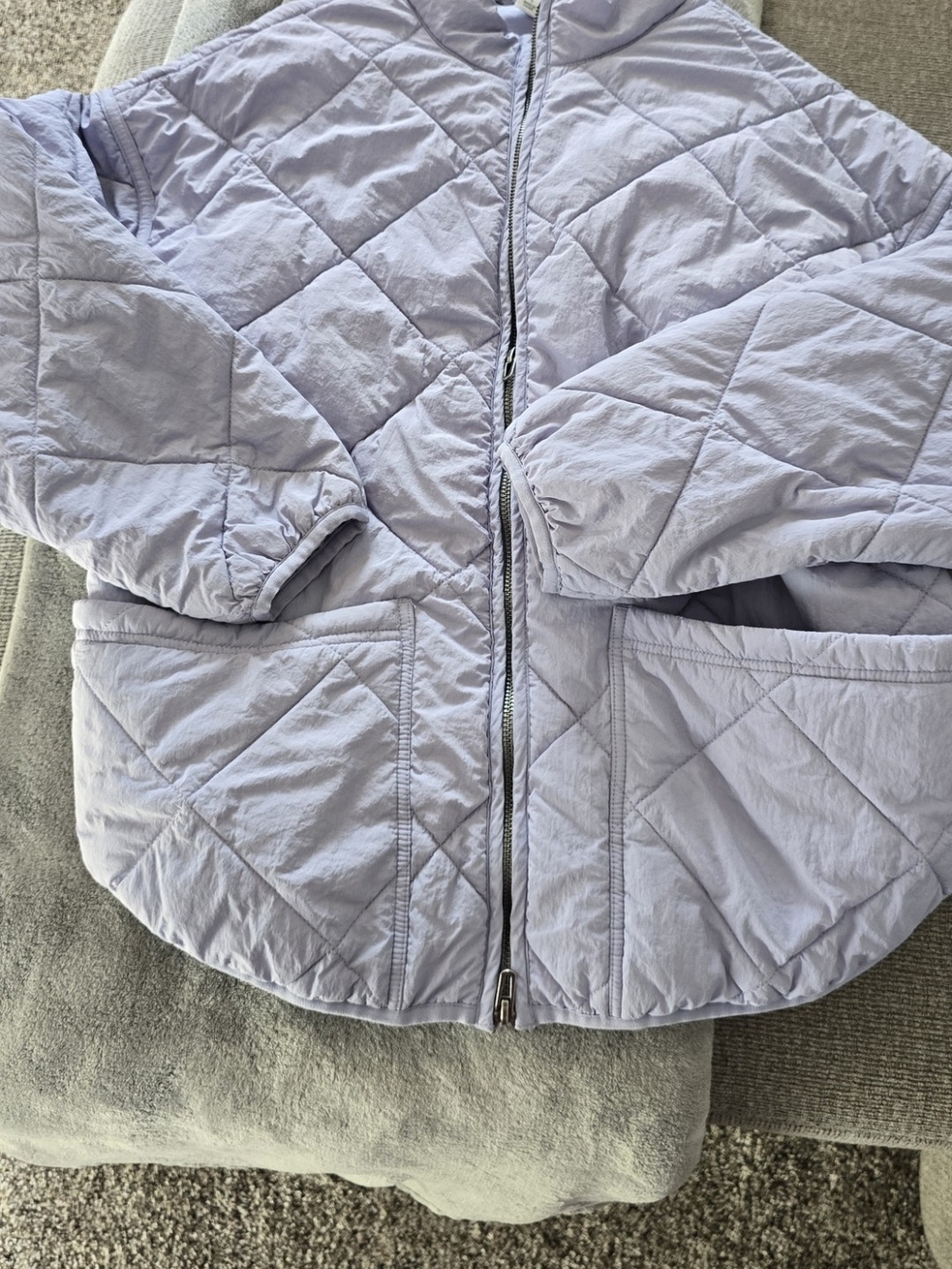 all in motion Light Lavender Quilted Puffer Jacket